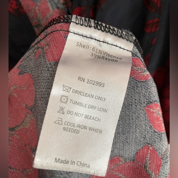 Marissa Webb Collective Navy Floral Shirtdress, size 2 - Picture 11 of 13